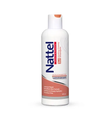شامپو کرمی مرطوب کننده و آبرسان 3 در 1 ناتل 400 گرم