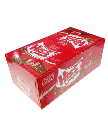 ویفر با روکش کاکائو هیس  بزرگ شیرین عسل بسته 24 عددی
