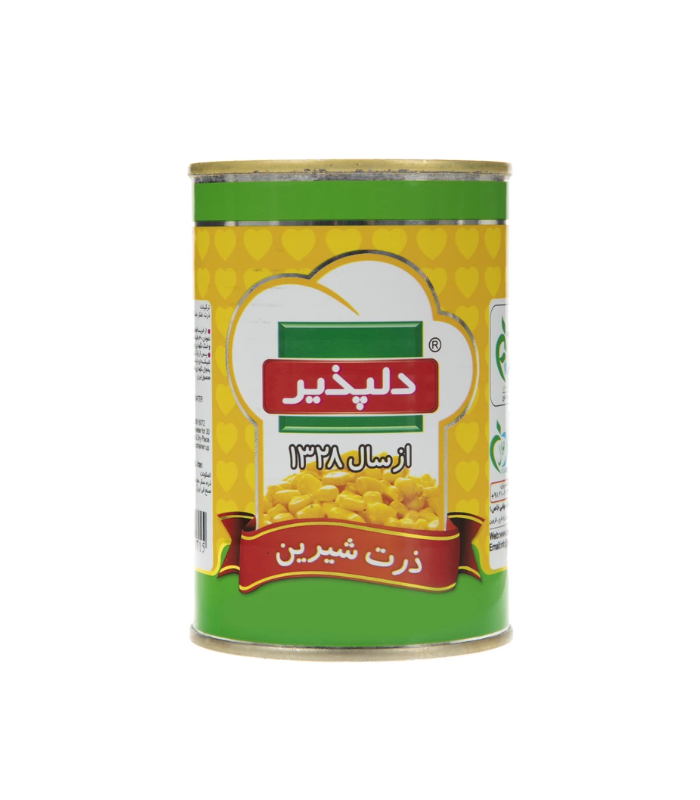 کنسرو ذرت شیرین دلپذیر