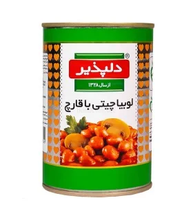 کنسرو لوبیا چیتی با قارچ دلپذیر