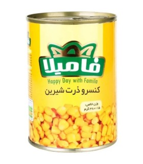 کنسرو ذرت شیرین فامیلا