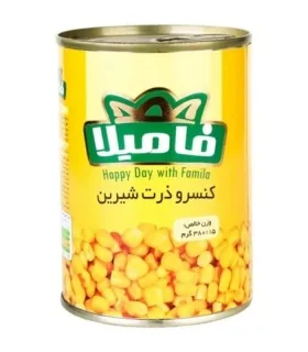 کنسرو ذرت شیرین فامیلا
