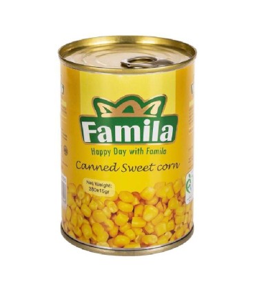 کنسرو ذرت شیرین فامیلا