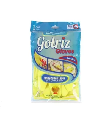 دستکش خانگی ساق بلند سایز بزرگ گلریز