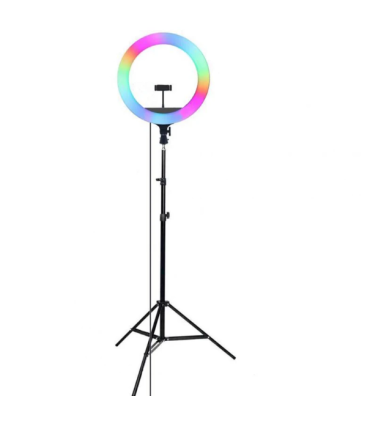 رینگ لایت مدل MJ26-RGB به همراه پایه