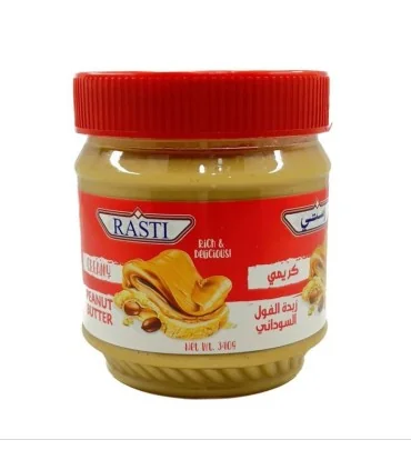 کره بادام زمینی کرمی 340 گرمی راستی