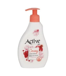 مایع دستشویی کرمی اکتیو مدل صورتی وزن 350 گرم