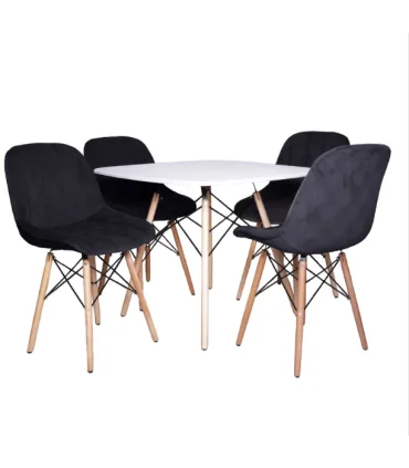 میز و صندلی ناهارخوری چهار نفره مدل مایا لمسه کد MF008