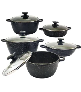 سرویس قابلمه 10 پارچه پن هوم مدل گرانیت