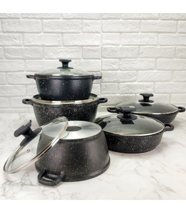 سرویس قابلمه 10 پارچه پن هوم مدل گرانیت