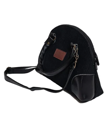 کیف رودوشی زنانه مدل مخمل کبریتی