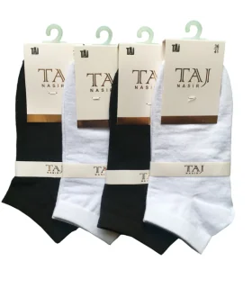 جوراب زنانه مدل مچی ساده نخی بسته 4 عددی