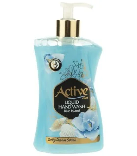 مایع دستشویی صدفی اکتیو مدل Blue Island وزن 450 گرم