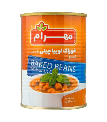 کنسرو لوبیا چیتی 400 گرم مهرام