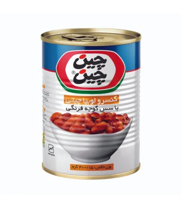 کنسرو لوبیا چیتی 380 گرم چین چین