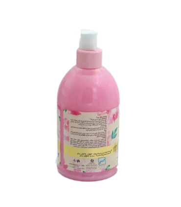 مایع دستشویی پمپی 500 میل صورتی شون