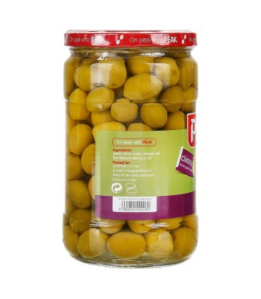 زیتون سبز 650 گرم ممتاز پیک