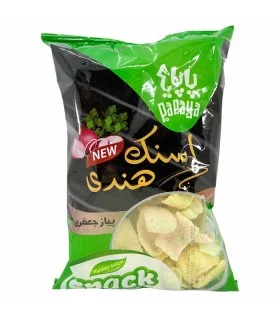 اسنک هندی پیاز و جعفری پاپایا 80 گرم