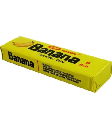 آدامس استیک موزی اسمایل 12 عددی شیرین عسل