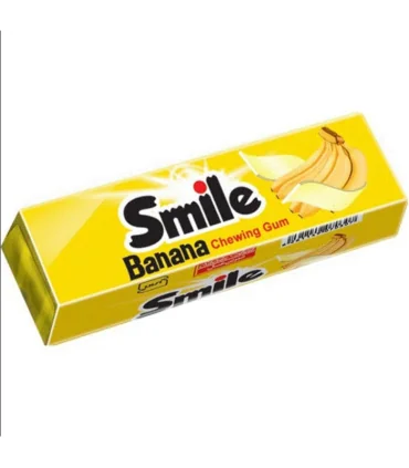 آدامس استیک موزی اسمایل 12 عددی شیرین عسل