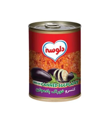 کنسرو خوراک بادمجان دلوسه 380 گرم
