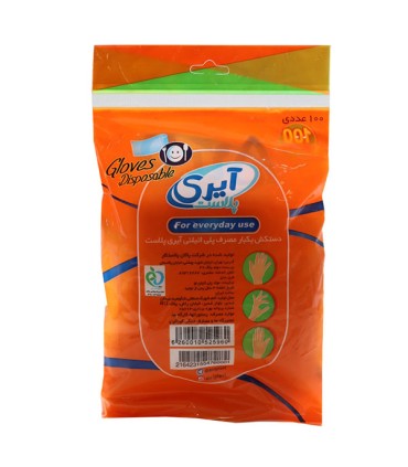 دستکش یکبار مصرف 100 عددی آیری
