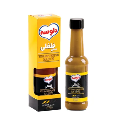 سس فلفل زرد160 گرم دلوسه