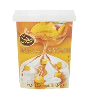 بستنی پریما سمفونی وانیل و انبه میهن 350 گرم