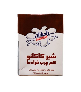 شیر کاکائو کم چرب فرادرما دامداران 125 میل