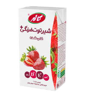 شیر توت فرنگی غنی شده کاله