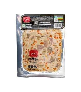 کالباس 60٪ مرغ و قارچ تانیس 250 گرم