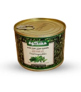 کنسرو سبزی سرخ شده 470 گرمی مشکوه