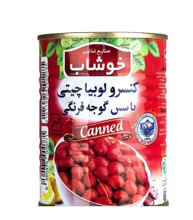کنسرو لوبیا چیتی خوشاب 350 گرم
