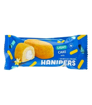 کیک وانیلی هانیپرز با مغز کرم وانیل وزن 36 گرم