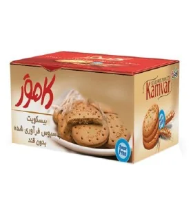 بیسکوئیت با سبوس بدون قند کامور 220 گرم