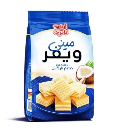 مینی ویفر با مغزی نارگیل نادری 90 گرم