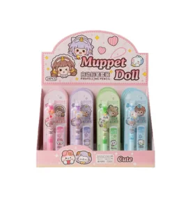 مداد نوکی طرح گربه به همراه مغز رنگ صورتی