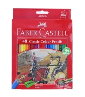 مداد رنگی 48 رنگ جعبه مقوایی فابرکاستل