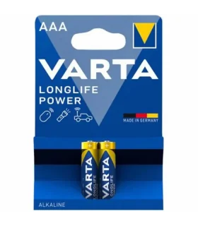 باتری نیم قلم آلکالاین آبی 2 عددی وارتا