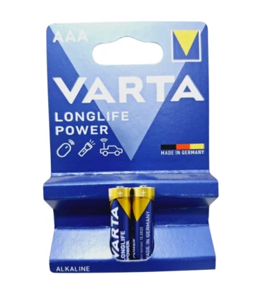 باتری نیم قلم آلکالاین آبی 2 عددی وارتا