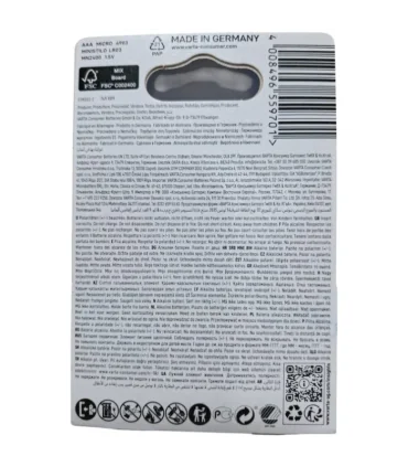 باتری نیم قلم آلکالاین آبی 2 عددی وارتا