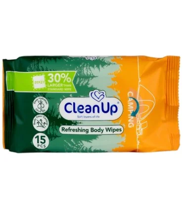 دستمال مرطوب کلین آپ 15 عددی