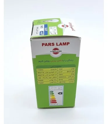 لامپ حبابی 12 وات ال ای دی پارس شهاب