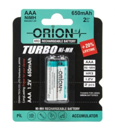 باتری نیم قلم 1/2 ولت 2 عددی اوریون