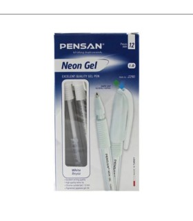 خودکار سفید ژله ای نئون پنسان نوک 1 میل