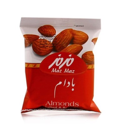مغز بادام درختی نمکی 17 گرمی مزمز