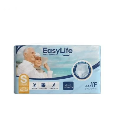 پوشینه بزرگسال Easy Life ایزی لایف مدل شورتی کوچک- بسته 14عددی