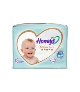 پوشک هانیز سایز3 بسته 38 عددی