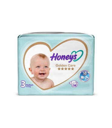 پوشک هانیز سایز3 بسته 38 عددی