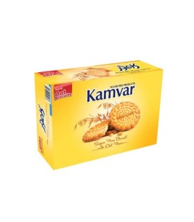 بیسکوئیت جو دوسر بدون قند کامور 450 گرم